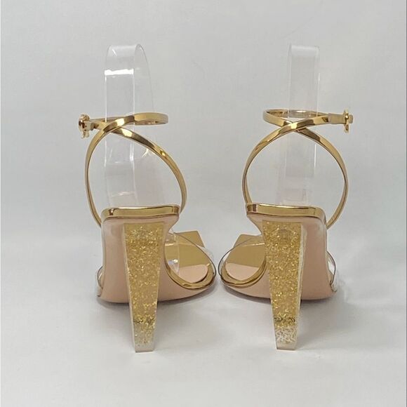 Gianvito Rossi Glitter Stiletto Sandals size 38 - Picture 6 of 12